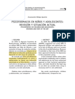 Psicofármacos en Niños Y Adolescentes: Revisión Y Situación Actual