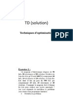 Solution Exercice Techniques D'optimisation