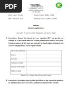 Module 4 Activity 1 and 2