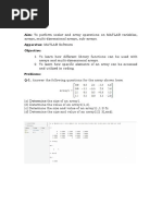 MATLAB Exercise