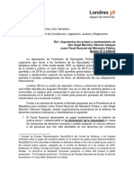 Comunicación de AFEP y Londres 38 Argumentos de Rechazo A Nombramiento Sr. Valencia