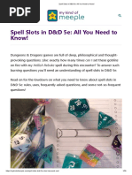 Spell Slots in D&D 5e - All You Need To Know!