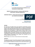 Artigo - Educação Regular, o ENSINO REMOTO E AS TDICs