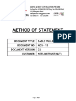 NLT (LH) Method of Statement (MOS)