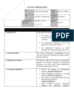 Lesson Plan - Precal