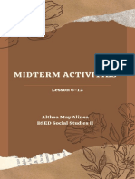 Midterm Activities-Lesson 6 To 12