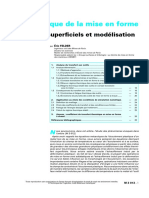 Effet Thermique de La Mise en Forme. Phénomènes Superficiels Et Modélisation