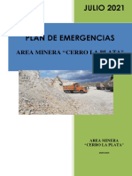 Plan de Emergencia - Cerro La Plata 2021