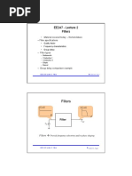 EE247 - Lecture 2 Filters: - Material Covered Today: - Nomenclature - Filter Specifications - Filter Types