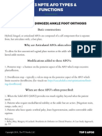 Articulated (Hinged) Ankle Foot Orthosis: Basic Construction