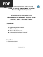 Remote Sensing and Investigation For Geological Mapping of The Sabaloka Inlier Nile State Sudan