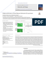 Fatigue Performance of Fused Filament Fabrication PLA Specimens