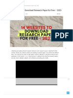 14 Websites To Download Research Paper For Free - 2023