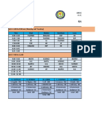 Grade Six Class Schedule S.Y 2022 2023