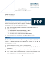 Série D'exercices - Inferential Statistics