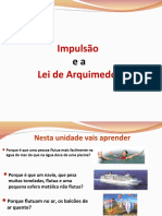 Impulsão e Lei de Arquimedes