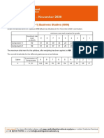 Grade Thresholds - November 2020: Cambridge IGCSE (9-1) Business Studies (0986)