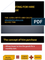 Accounting For Hire Purchase - PPT