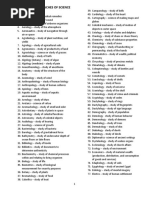 BRANCHES OF SCIENCE, BIOLOGY, KNOWN NAMES, CELL, EARTH&SPACE Key Points - 060456