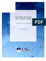 IAG Business Analysis Benchmark 2009