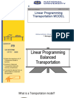 LP Balanced Transportation V2