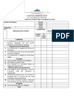 Lista de Cotejo 1ero