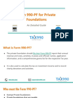 Form 990-PF For Private Foundations