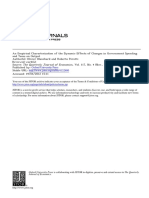 An Empirical Characterization of The Dynamic Effects of Changes in Government Spending and Taxes On Output (Blanchard y Perotti)