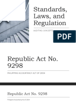 Standards, Laws, and Regulation