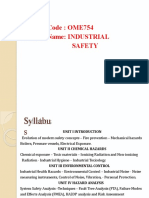 Ome754 Industrial Safety - Unit III Notes