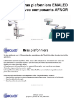 Bras Plafonnniers EMALED Avec Composants AFNOR