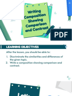 Composition Showing Comparison and Contrast