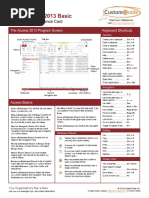 Access 2013 Basic Quick Reference