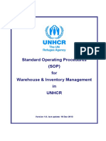 Annex F - SOP For Warehouse and Inventory Management in UNHCR