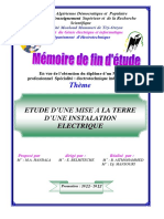 Etude D Une Mise A La Terre D Une Instalation Electrique