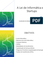 A Lei de TICs e As Oportunidades para As Startups