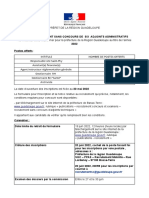 Avis de Recrutement Adj. Administratif.