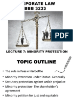 Lecture 7 - Minority Protection