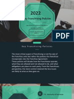 Key Franchising Policies