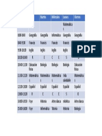 Horario Power Point