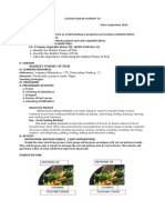 Lesson Plan in Cookery 10 Cooking Methods of Vegetable Dishes