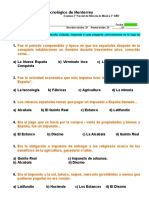 EXAMEN 3° Secundaria 3°01 Hist-Méx 2° Parcial Enero-Feb 2022