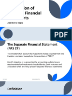 Preparation of Separate Financial Statements