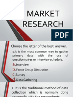 MARKET RESEARCH - PPT