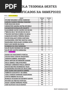 Classificados Obmep2022