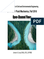 Open Channel Flow Filled