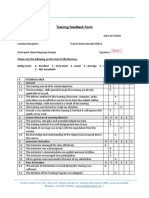 Training Feedback Form