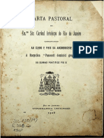 Í I - " K Cardeal I R Á Do Rio de Janeiro: Carta Pastoral