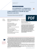 Resumen Ejecutivo Evaluación y Diagnóstico Del Dolor Torácico AHA