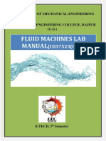 Fluid Machines Lab Manual